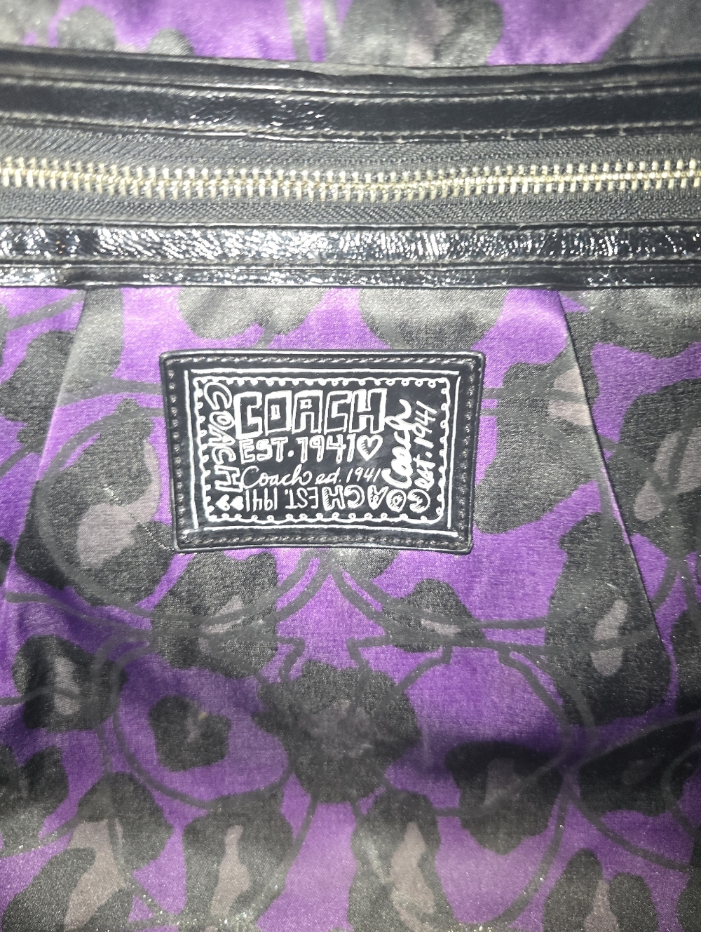 Coach Poppy Ocelot Leopard Print Glam Tote - Picture 2 of 10
